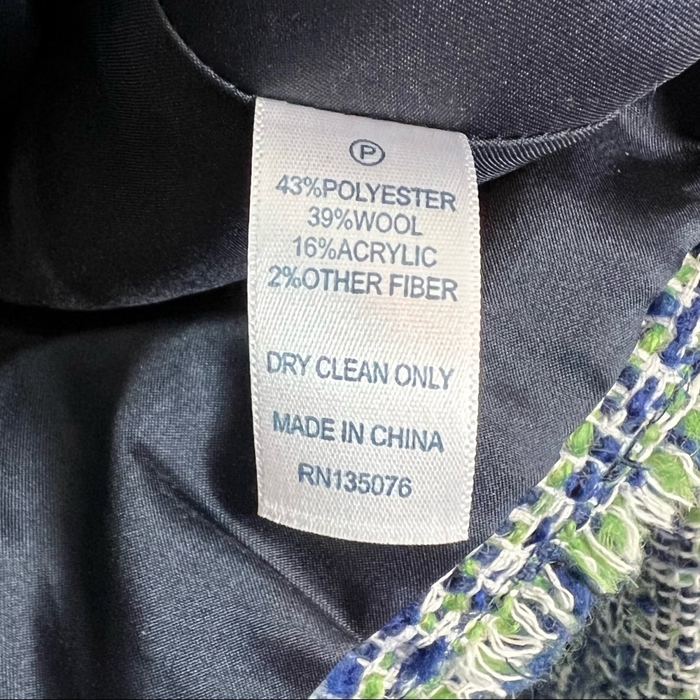 C. Wonder Navy and White Tweed Blazer - Picture 4 of 6